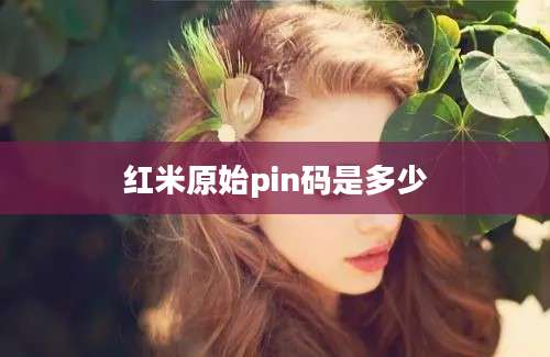 红米原始pin码是多少