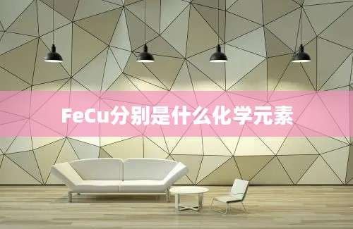 FeCu分别是什么化学元素