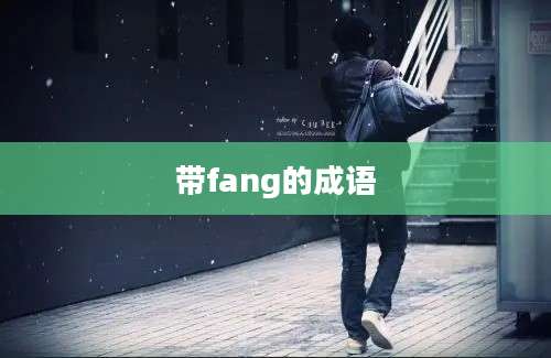 带fang的成语