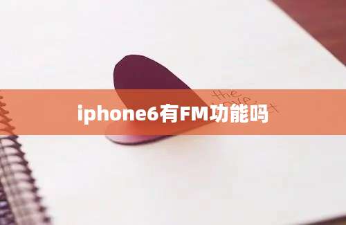 iphone6有FM功能吗