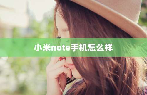 小米note手机怎么样