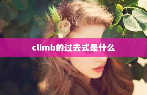 climb的过去式是什么