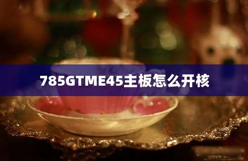 785GTME45主板怎么开核