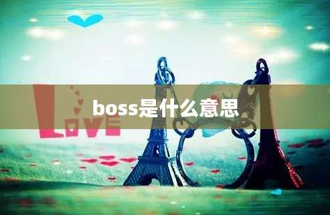 boss是什么意思