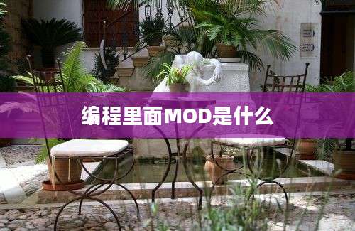 编程里面MOD是什么