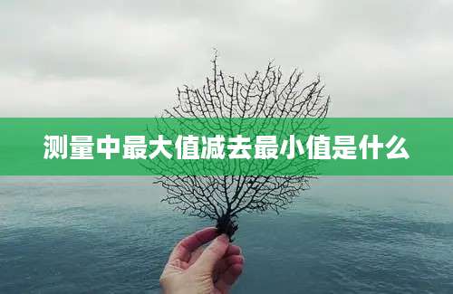 测量中最大值减去最小值是什么