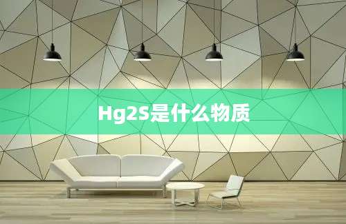 Hg2S是什么物质