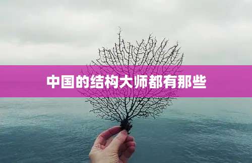 中国的结构大师都有那些