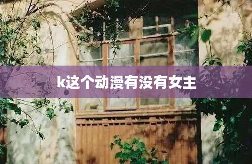 k这个动漫有没有女主