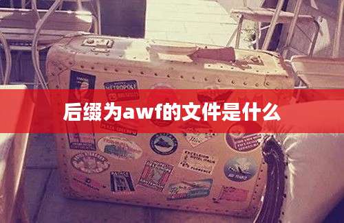 后缀为awf的文件是什么