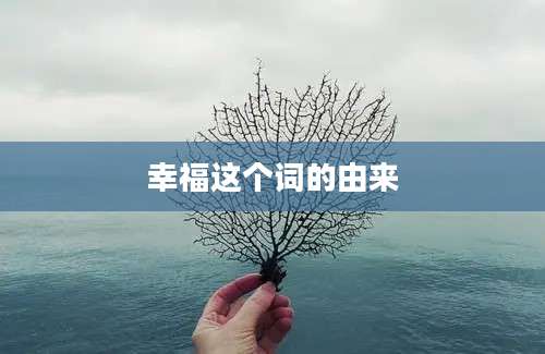 幸福这个词的由来