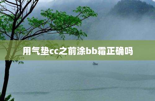 用气垫cc之前涂bb霜正确吗