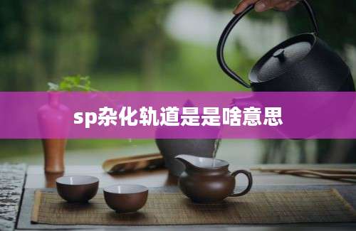 sp杂化轨道是是啥意思