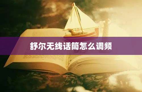 舒尔无线话筒怎么调频