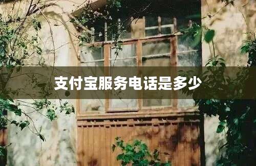 支付宝服务电话是多少