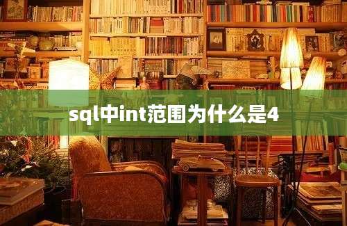 sql中int范围为什么是4