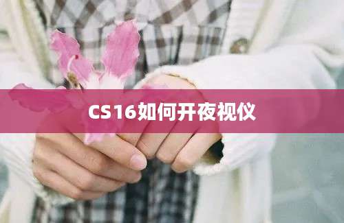 CS16如何开夜视仪