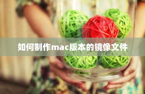 如何制作mac版本的镜像文件