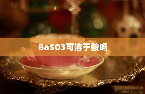 BaSO3可溶于酸吗