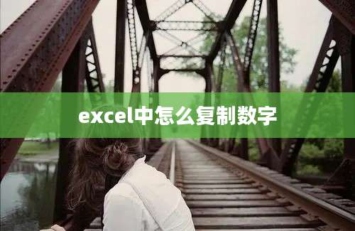 excel中怎么复制数字