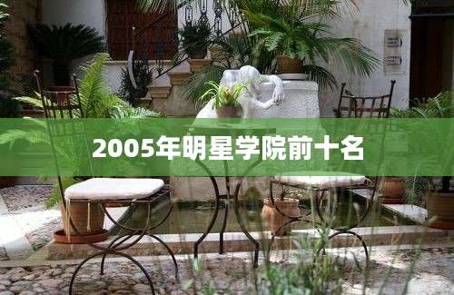 2005年明星学院前十名