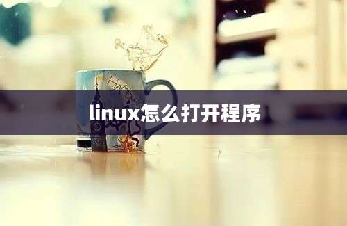 linux怎么打开程序