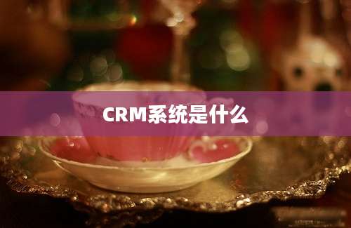 CRM系统是什么