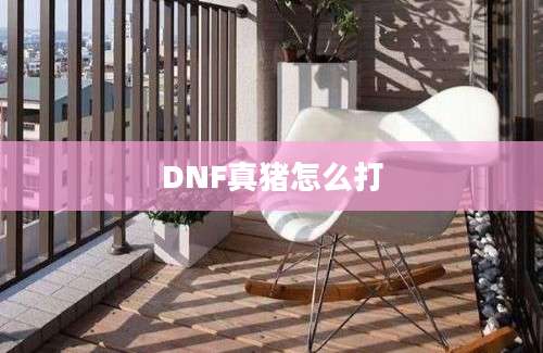 DNF真猪怎么打