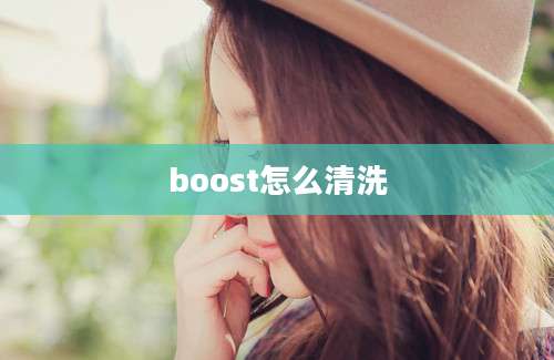 boost怎么清洗