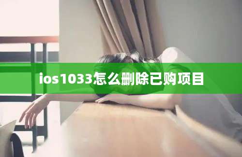 ios1033怎么删除已购项目