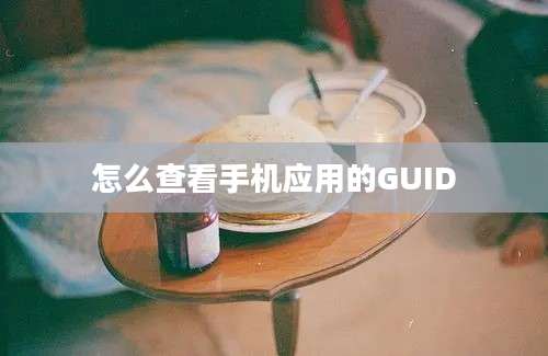 怎么查看手机应用的GUID