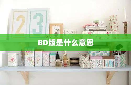 BD版是什么意思