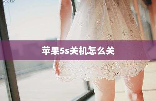 苹果5s关机怎么关