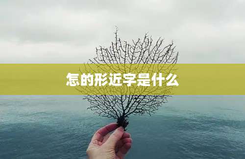 怎的形近字是什么