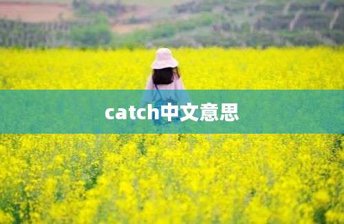 catch中文意思