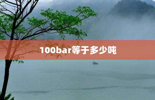 100bar等于多少吨