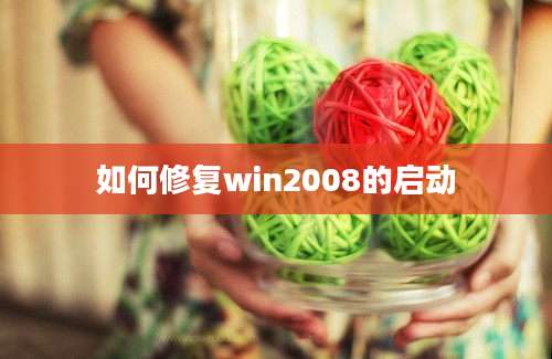 如何修复win2008的启动