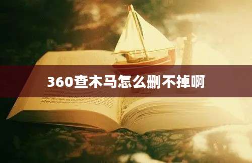 360查木马怎么删不掉啊