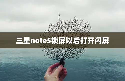 三星note5锁屏以后打开闪屏