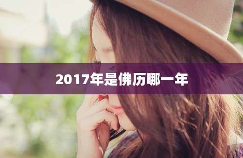 2017年是佛历哪一年