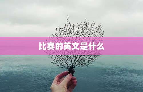 比赛的英文是什么