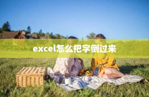 excel怎么把字倒过来