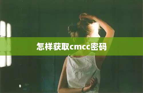 怎样获取cmcc密码