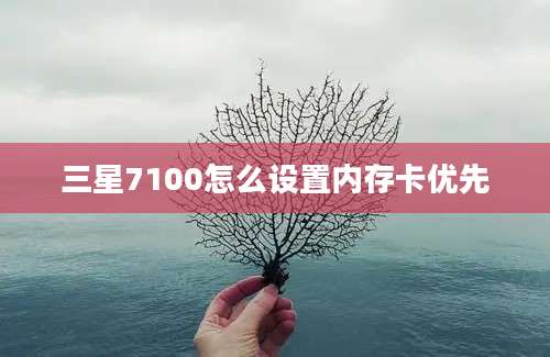 三星7100怎么设置内存卡优先