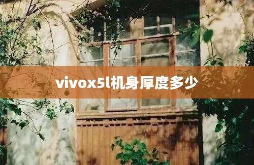 vivox5l机身厚度多少