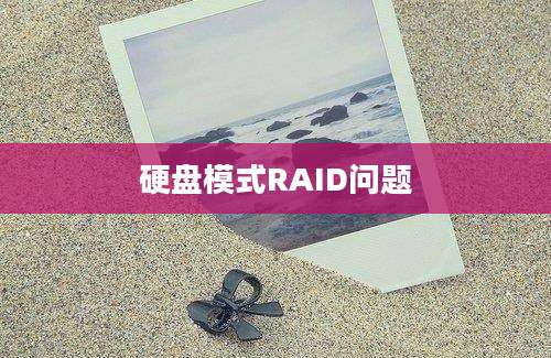 硬盘模式RAID问题