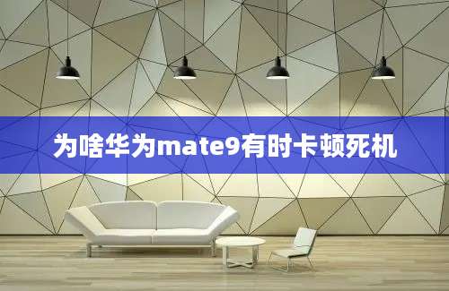 为啥华为mate9有时卡顿死机