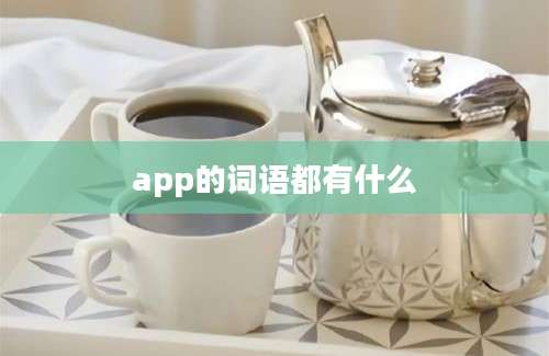 app的词语都有什么