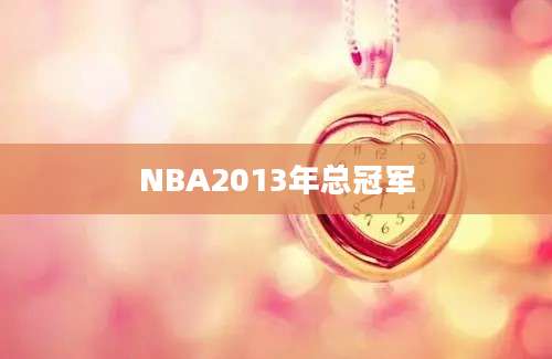 NBA2013年总冠军