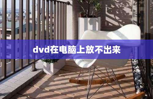 dvd在电脑上放不出来